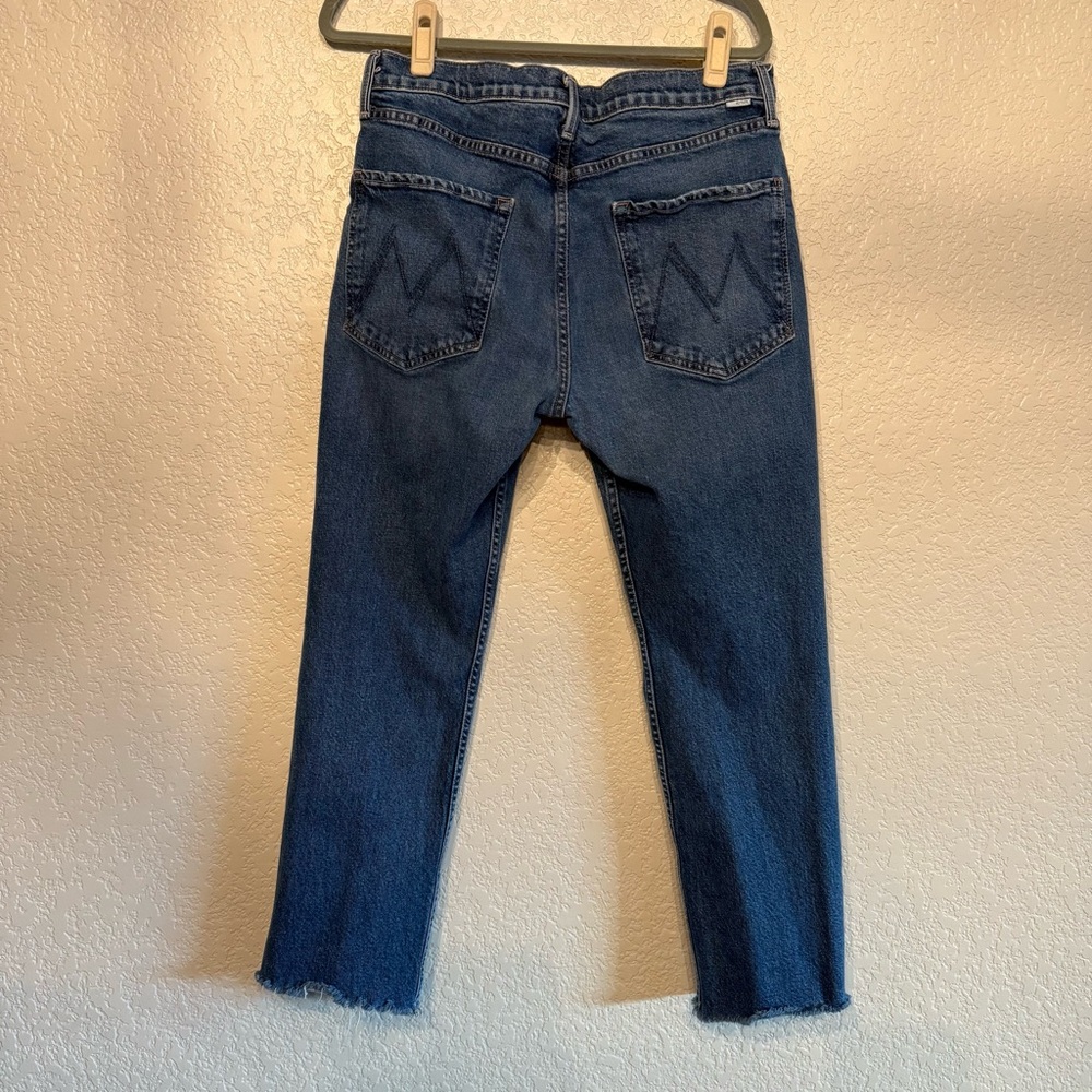 MOTHER | Ankle Cropped Jeans in Deep Blue